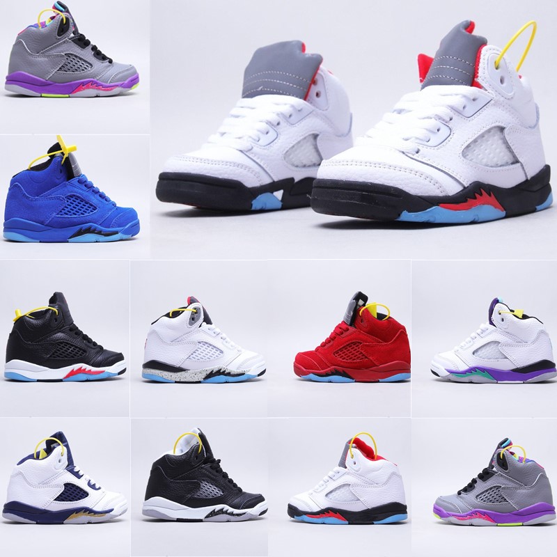 Kids shoes Jumpman 5s 5 boys UNC basketball shoe Children black sneaker Chicago designer Fire Red trainers baby kid youth toddlers infants Sports Athletic, 10
Kids shoes Jumpman 5s 5 boys UNC basketball shoe Children black sneaker Chicago designer Fire Red trainers baby kid youth toddlers infants Sports Athletic, 10