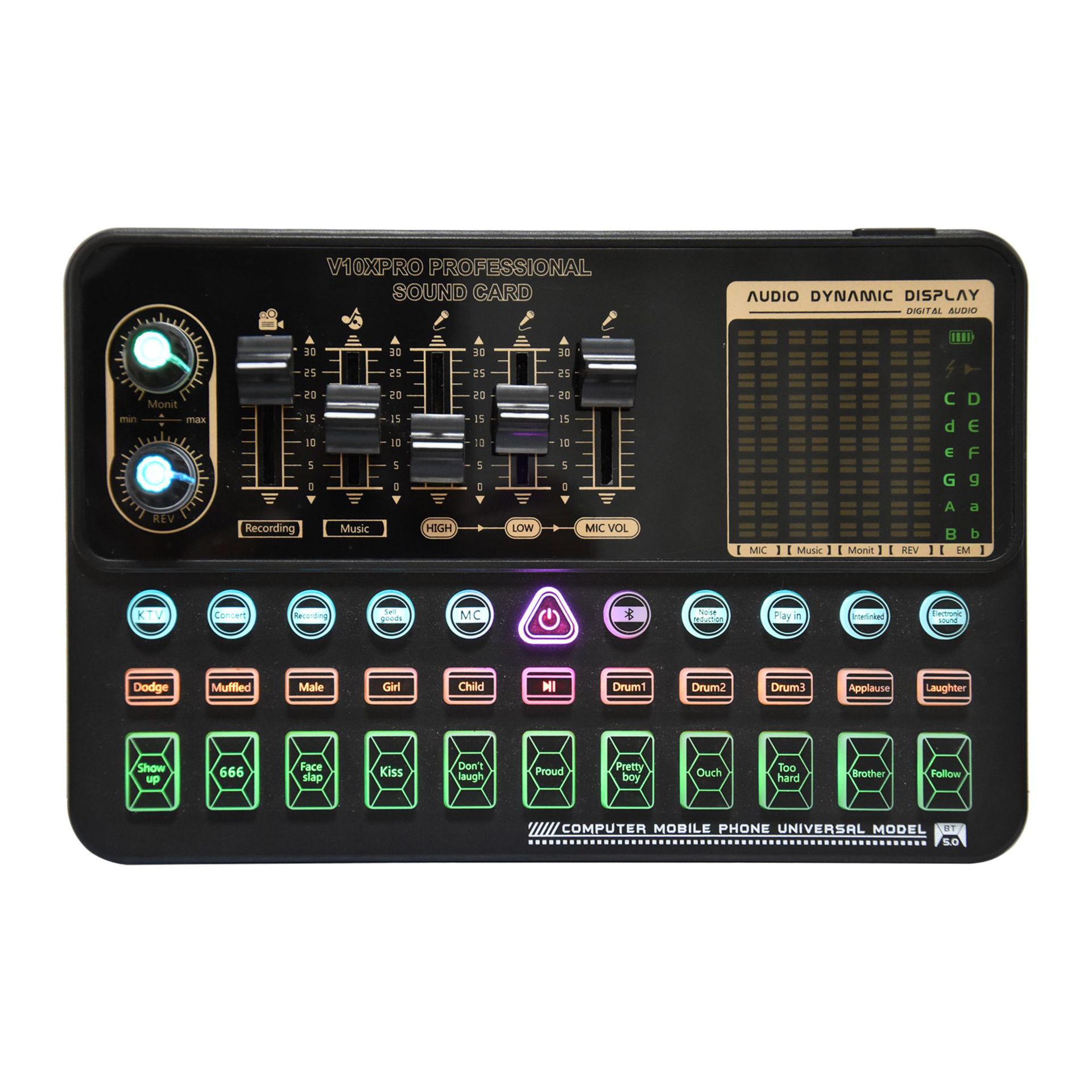 Multi-sound Live Sound Card K-song TIKTOK Net Anchor Set Bracket Equipment Red Model Number Origin Certification Type