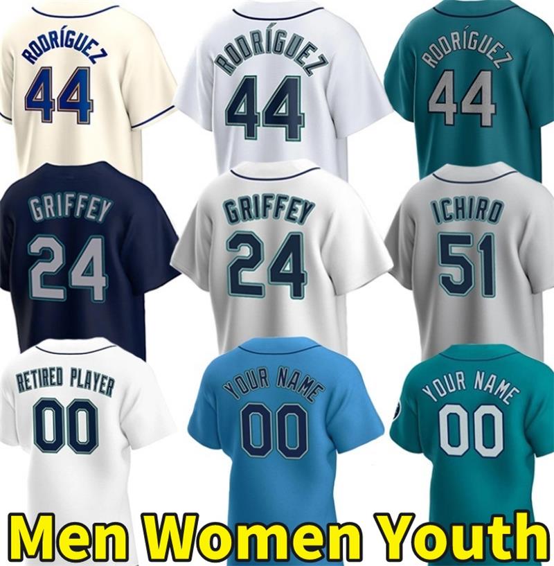 44 Julio Rodriguez Baseball Jerseys 24 Ken Griffey Jr. Robbie Ray Eugenio Suarez Teoscar Hernandez Crawford Kolten Wong Evan White Ty France
44 Julio Rodriguez Baseball Jerseys 24 Ken Griffey Jr. Robbie Ray Eugenio Suarez Teoscar Hernandez Crawford Kolten Wong Evan White Ty France