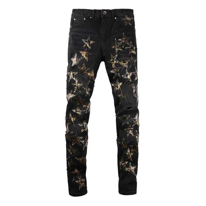 Jeans Mens Am1r1 Trousers Pants Mirri Ripped Fashion Designer Brand New Black Camouflage Star Patch Trend Slim Fit Male Hip Hop High St 08VM, Black 873
Jeans Mens Am1r1 Trousers Pants Mirri Ripped Fashion Designer Brand New Black Camouflage Star Patch Trend Slim Fit Male Hip Hop High St 08VM, Black 873