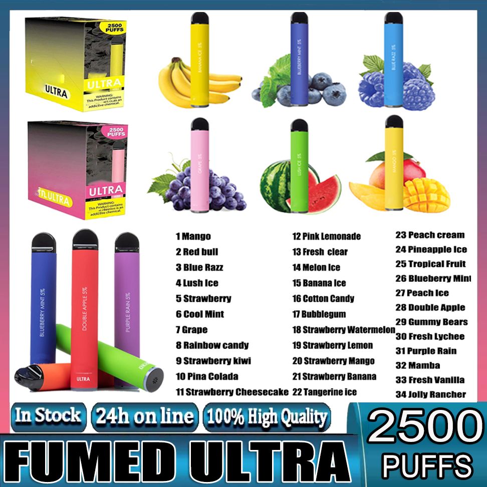 Fumed 2500 Puffs Ultra Disposable Cigarette Vape Device 1000mAh Battery 8ml Cartridge Starter Kit Vs Elf 5000
Fumed 2500 Puffs Ultra Disposable Cigarette Vape Device 1000mAh Battery 8ml Cartridge Starter Kit Vs Elf 5000