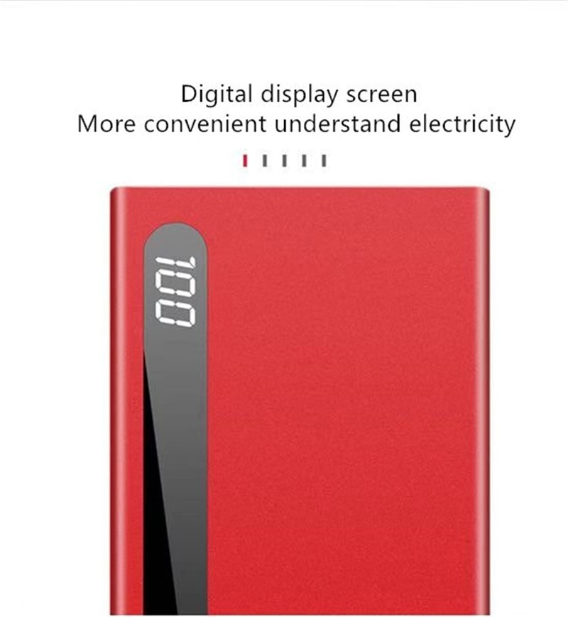 Digital Display 20000mAh Power Bank External Battery Charger Fast Charging Portable Power Bank Charger for Iphone Xiaomi