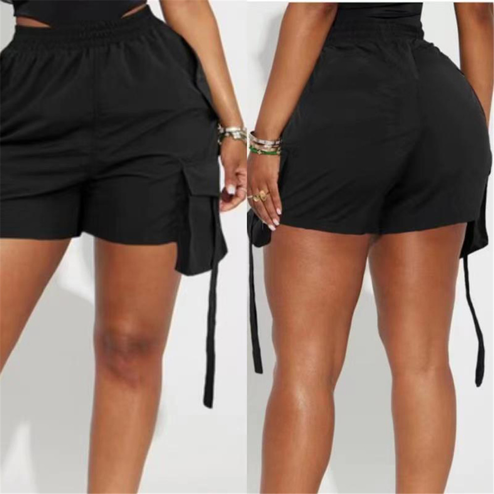 2023 NEW Designer Summer Cargo Shorts Women Clothes High Waist Shorts with Pockets Casual Short Pants Streetwear Clothing Bulk Items Wholesale Lots 94
