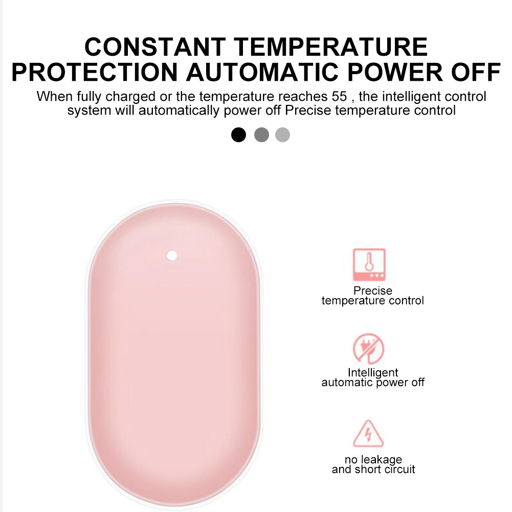 hand warmer power banks 5200mAh Mini Rechargeable heat packs USB Phone Charger Heater Pocket Cartoon Electric Winter Heating Case