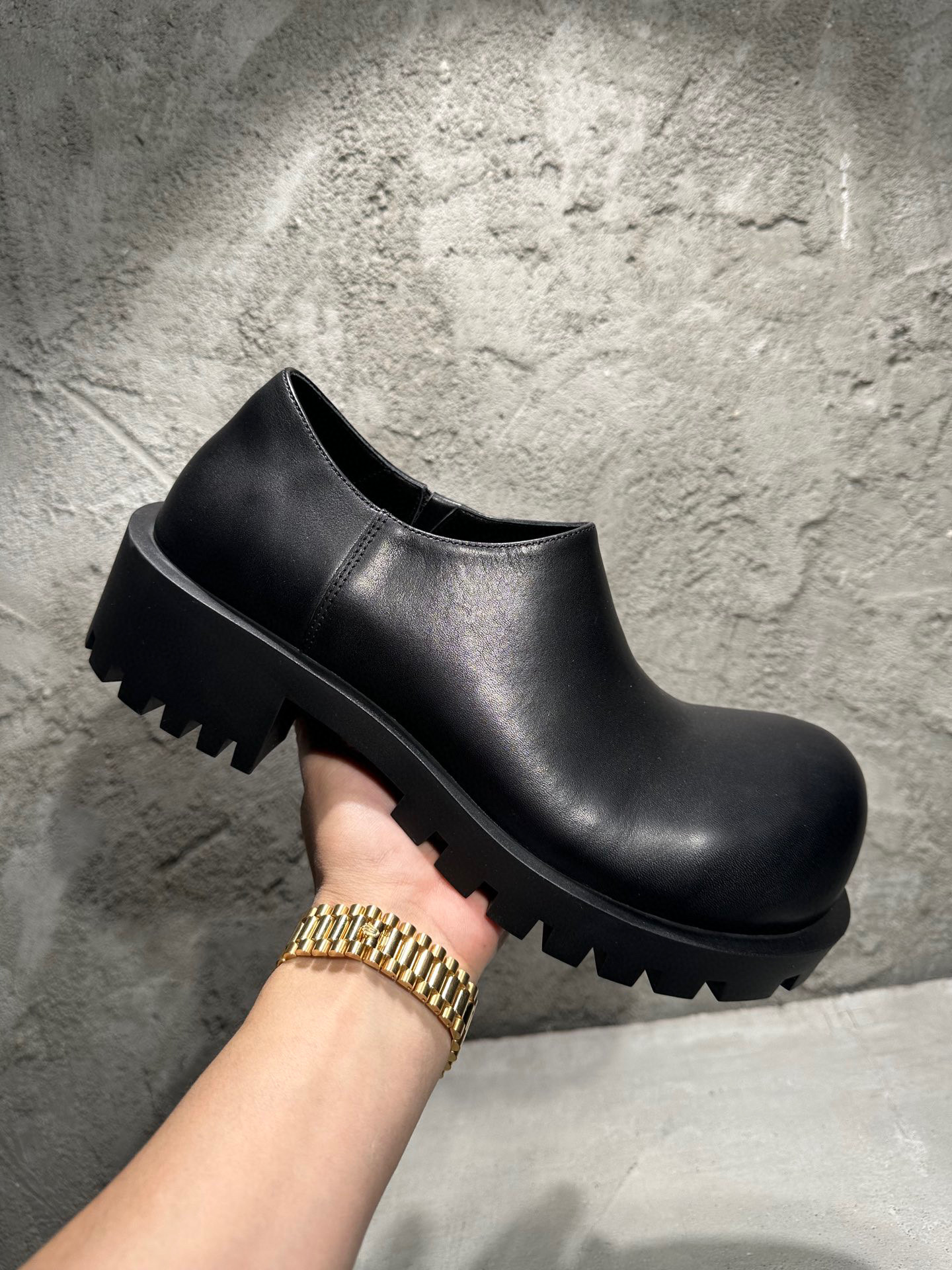 2023 Big Toe paris Catwalk Leather Boots Slip ON Increasing Man High Street Platform Chaplin Booties
2023 Big Toe paris Catwalk Leather Boots Slip ON Increasing Man High Street Platform Chaplin Booties