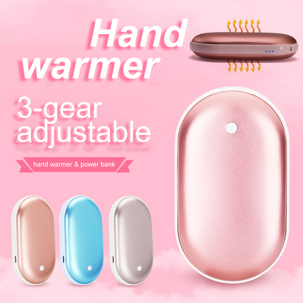 hand warmer power banks 5200mAh Mini Rechargeable heat packs USB Phone Charger Heater Pocket Cartoon Electric Winter Heating Case