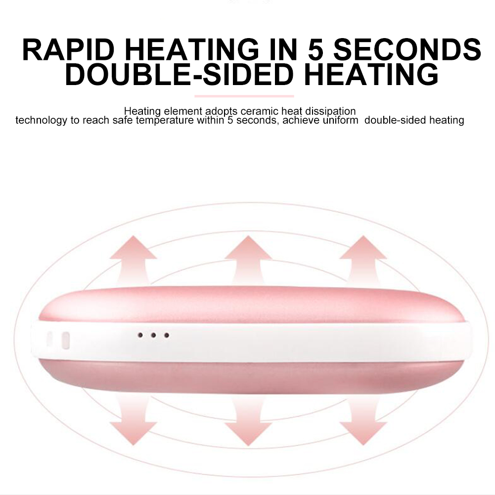 hand warmer power banks 5200mAh Mini Rechargeable heat packs USB Phone Charger Heater Pocket Cartoon Electric Winter Heating Case