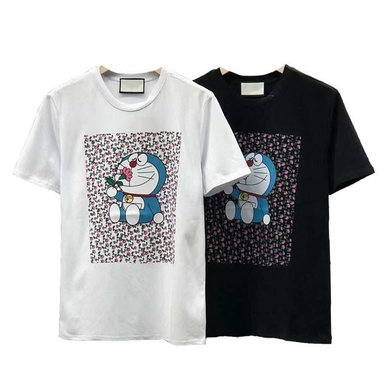 Summer thin clothing women's top women's T-shirt crewneck pure cotton men's short sleeve clothing robotic cat print couple T-shirt black and white Polo shirt
Summer thin clothing women's top women's T-shirt crewneck pure cotton men's short sleeve clothing robotic cat print couple T-shirt black and white Polo shirt