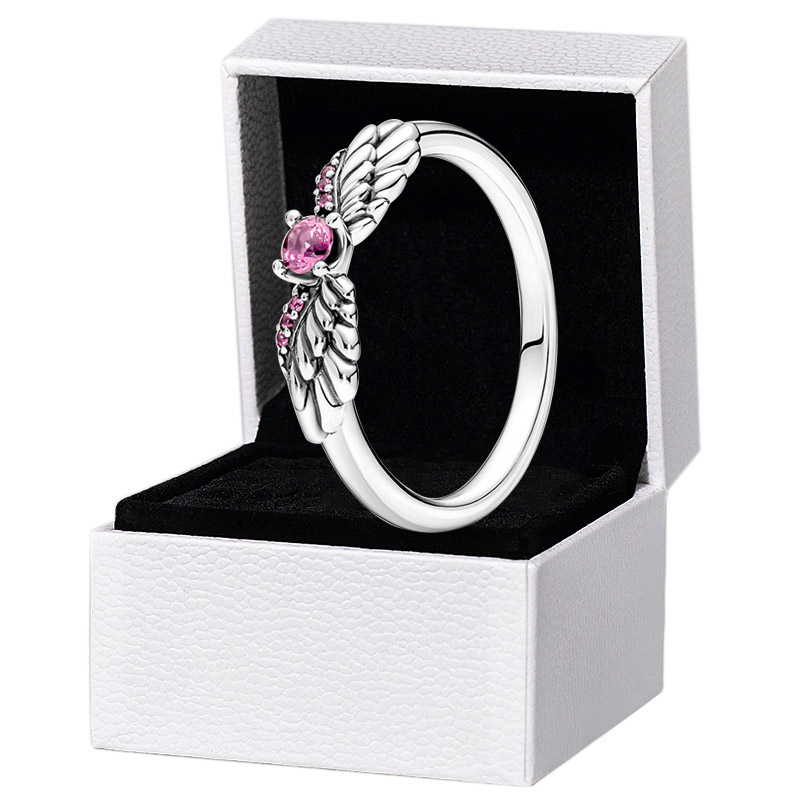 Pink CZ Diamond Sparkling Wings RING for Pandora 925 Sterling Silver Wedding designer Jewelry For Women Girlfriend Gift Love Rings with Original Box Set
Pink CZ Diamond Sparkling Wings RING for Pandora 925 Sterling Silver Wedding designer Jewelry For Women Girlfriend Gift Love Rings with Original Box Set