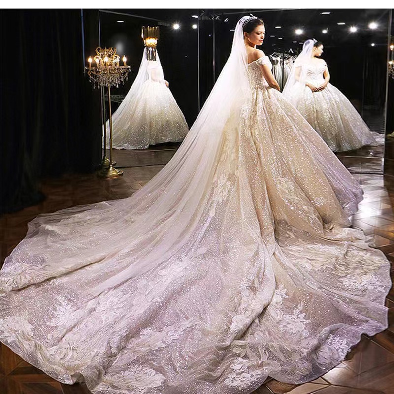 2023 Plus Size a line Wedding Dress off shooulder Bridal Gown V Neck Beads Appliqued Beach Custom Made Boho Chic Robes De Mariee Vestios De Novia Bridal Gown