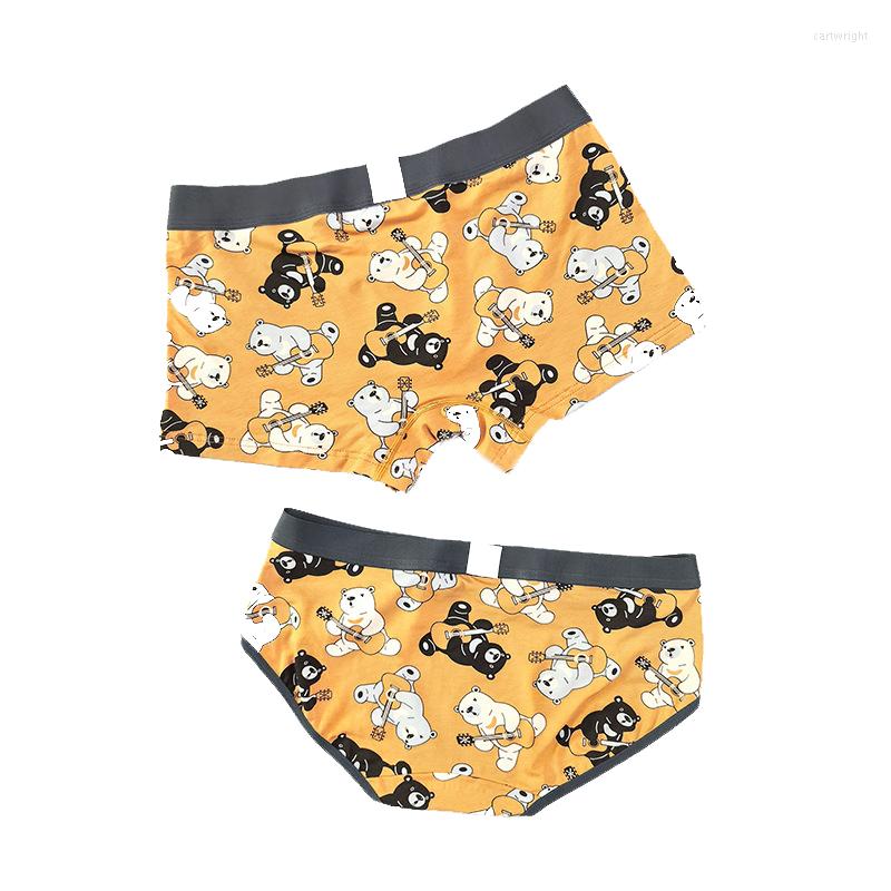 Underpants Cartoon Bear Print Couples Cotton Underwear Creativity Fashion Personality Breathable Elasticity Man Boxers Women Panties Breifs, 07
Underpants Cartoon Bear Print Couples Cotton Underwear Creativity Fashion Personality Breathable Elasticity Man Boxers Women Panties Breifs, 07