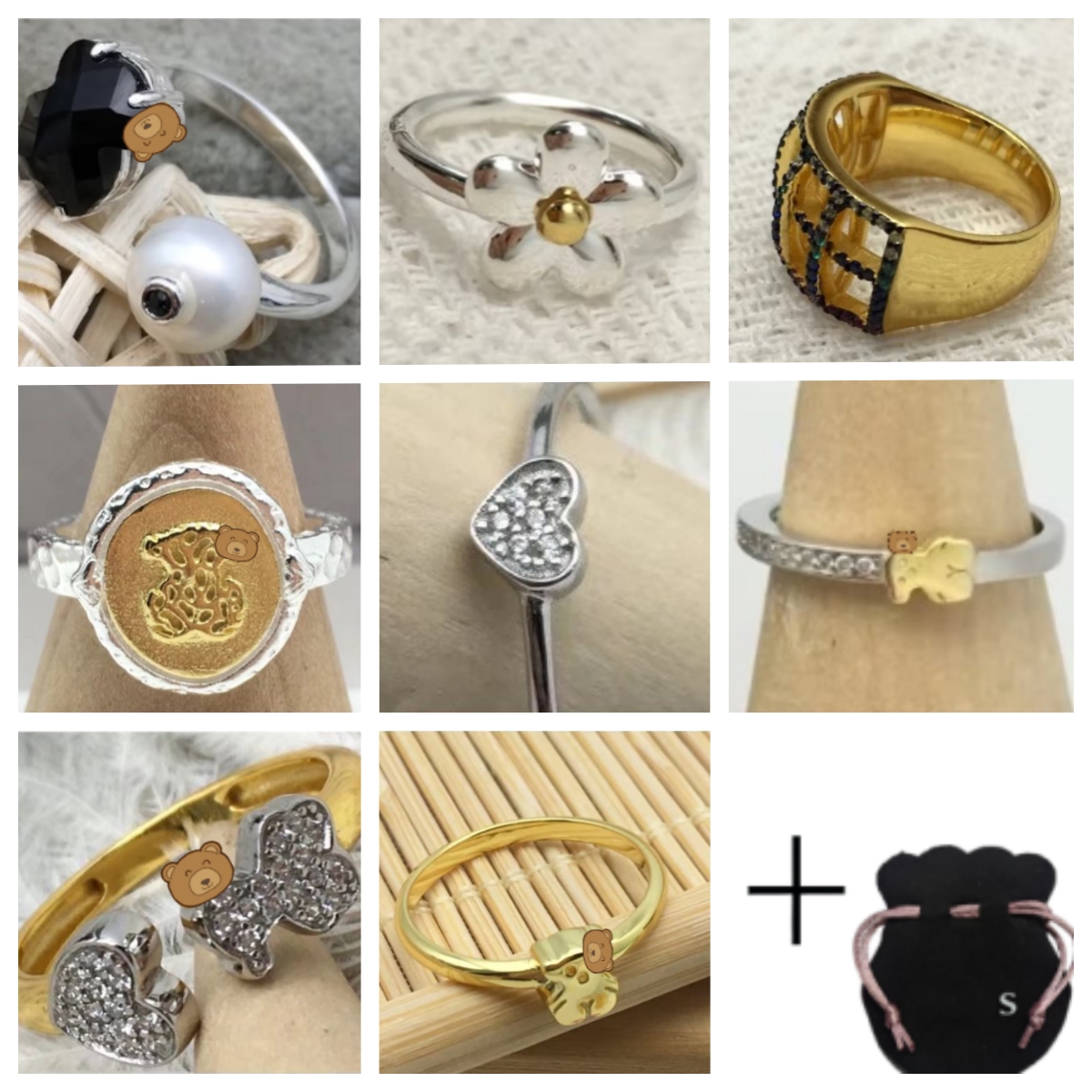 Sterling silver S925 retro glossy bear ring female simple minority design sense student temperament versatile
Sterling silver S925 retro glossy bear ring female simple minority design sense student temperament versatile