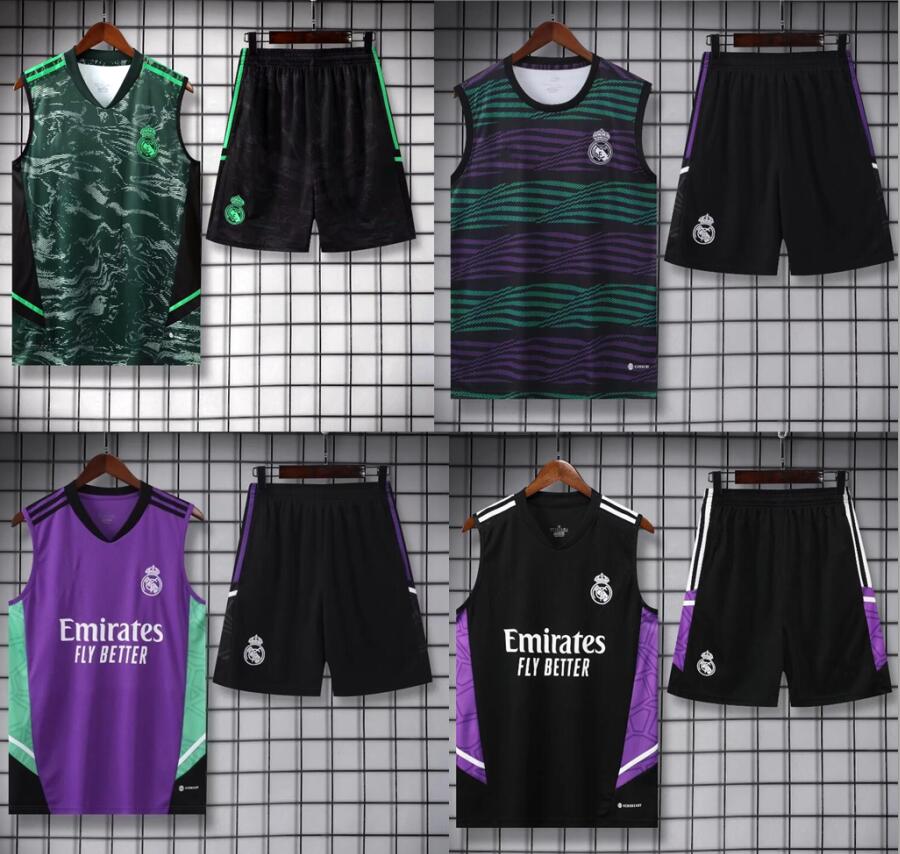 Real Madrids vest Half short sleeve 23 24 shorts kit Jerseys Football TRACKSUIT training suit MEN soccer chandal futbol HAZARD jogging Survetement Jerseys
Real Madrids vest Half short sleeve 23 24 shorts kit Jerseys Football TRACKSUIT training suit MEN soccer chandal futbol HAZARD jogging Survetement Jerseys