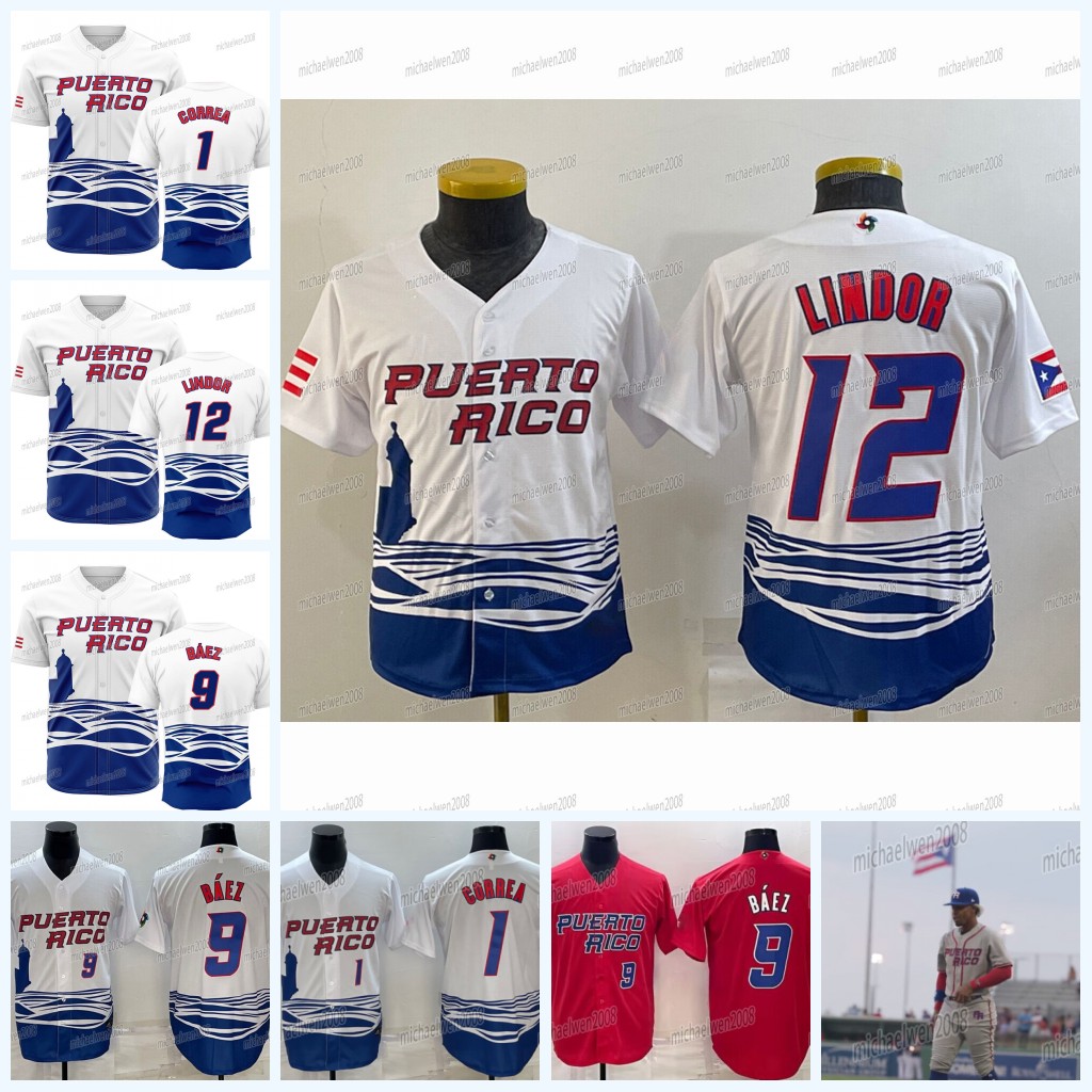Team Puerto Rico 2023 World Baseball Classic Jersey WBC 12 Francisco Lindor Javier Baez Carlos Correa Eddie Rosario Edwin Diaz Marcus Stroman Hernandez MJ Melendez, Grey
Team Puerto Rico 2023 World Baseball Classic Jersey WBC 12 Francisco Lindor Javier Baez Carlos Correa Eddie Rosario Edwin Diaz Marcus Stroman Hernandez MJ Melendez, Grey