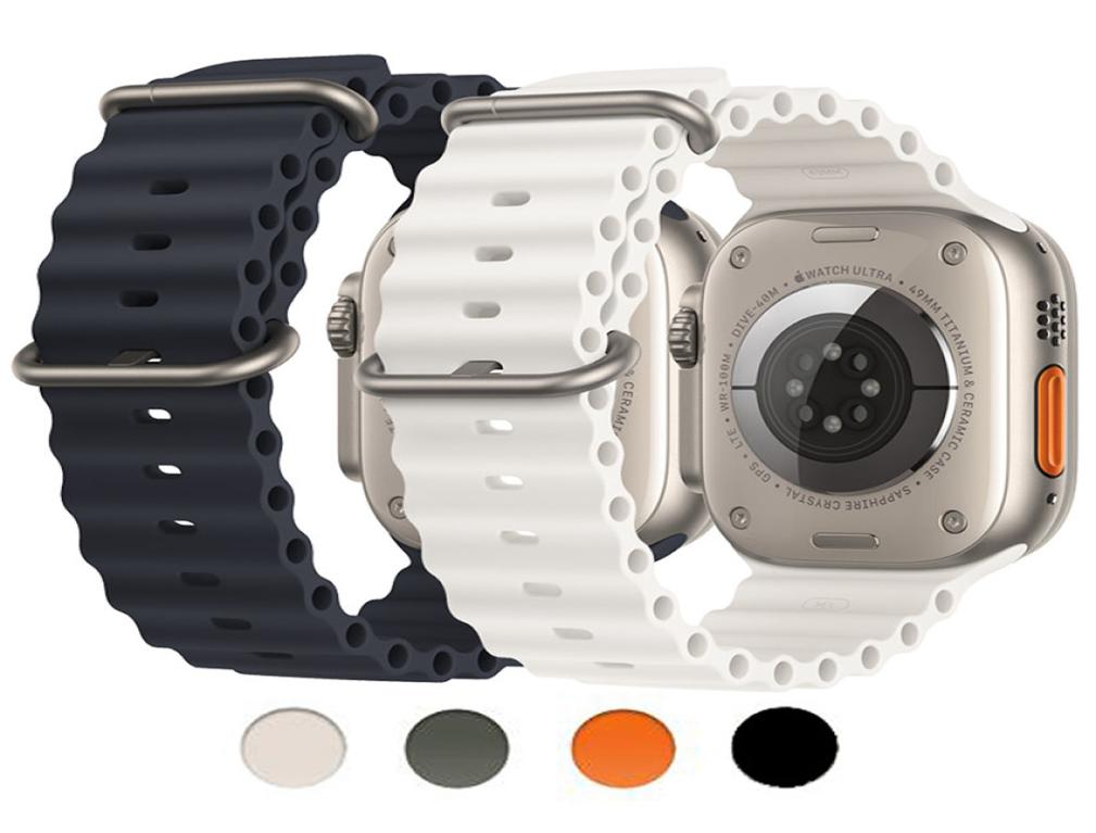 Soft Silicone Straps for Apple Watch Band 49mm 45mm 44mm 42mm 41mm 40mm 38mm Sport Wristbands Double Buckle Clasp Ocean Strap for 5867133
Soft Silicone Straps for Apple Watch Band 49mm 45mm 44mm 42mm 41mm 40mm 38mm Sport Wristbands Double Buckle Clasp Ocean Strap for 5867133