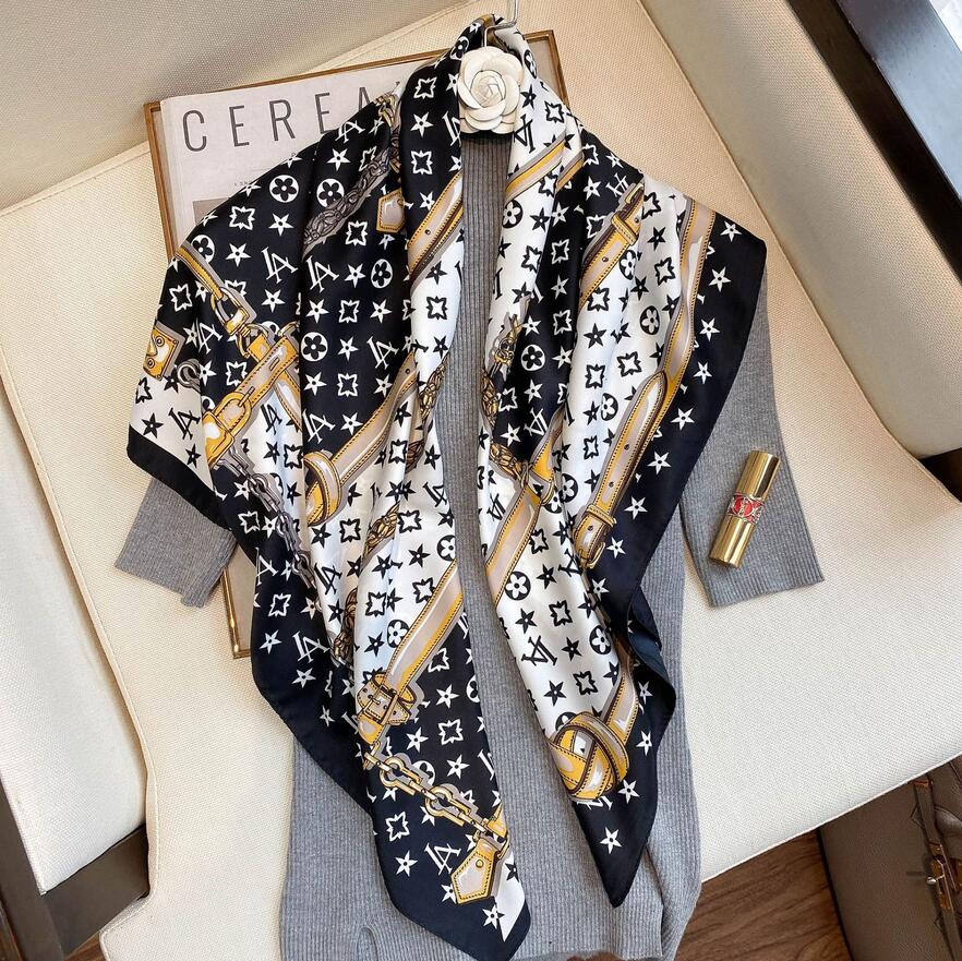 Luxury Brand Classic Simple Letter Design Satin Luxury Square Scarf Outdoor Shawl Silk Turban Beach Wrap Fashion Women Scarves DH
Luxury Brand Classic Simple Letter Design Satin Luxury Square Scarf Outdoor Shawl Silk Turban Beach Wrap Fashion Women Scarves DH