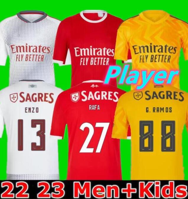22 23 Benfica soccer jerseys RAFA Neres G.RAMOS 2022 2023 Away third Enzo Men kids kit Football shirt OTAMENDI Grimaldo Joao Mario Yaremchuk fans player
22 23 Benfica soccer jerseys RAFA Neres G.RAMOS 2022 2023 Away third Enzo Men kids kit Football shirt OTAMENDI Grimaldo Joao Mario Yaremchuk fans player