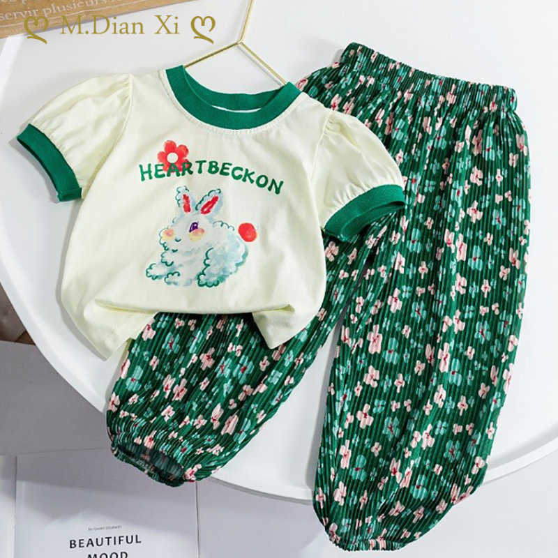 Clothing Sets Cute Kids Girls Clothes Sets Summer Cartoon Rabbit Short Sleeve TShirtThin Loose Floral Pants Pcs Children Clothing Suit P, -499suit-apple-red-
Clothing Sets Cute Kids Girls Clothes Sets Summer Cartoon Rabbit Short Sleeve TShirtThin Loose Floral Pants Pcs Children Clothing Suit P, -499suit-apple-red-