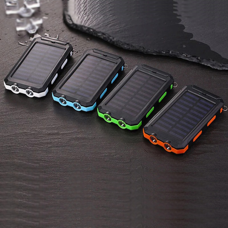 80000mAh Solar Power Bank Portable Waterproof External Battery with SOS LED Light Travel Powerbank for Xiaomi Iphone Samsung