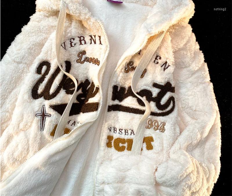 Women's Hoodies American Y2k Clothes Vintage Lamb Fleece Hooded Zipper Coat Women's Niche Couple Lint Thick Cotton
Women's Hoodies American Y2k Clothes Vintage Lamb Fleece Hooded Zipper Coat Women's Niche Couple Lint Thick Cotton