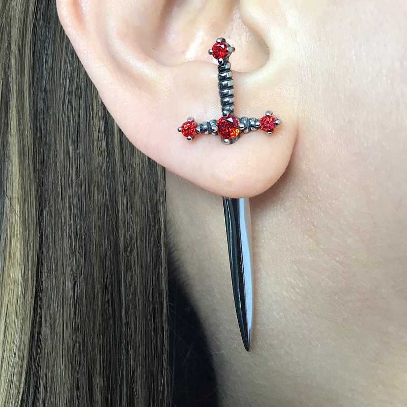 Charm Kinitial Sword Earrings Gothic Removable Sword Ear Jacket Dagger Earrings Dagger Earrings Front Back Earring L230315
Charm Kinitial Sword Earrings Gothic Removable Sword Ear Jacket Dagger Earrings Dagger Earrings Front Back Earring L230315