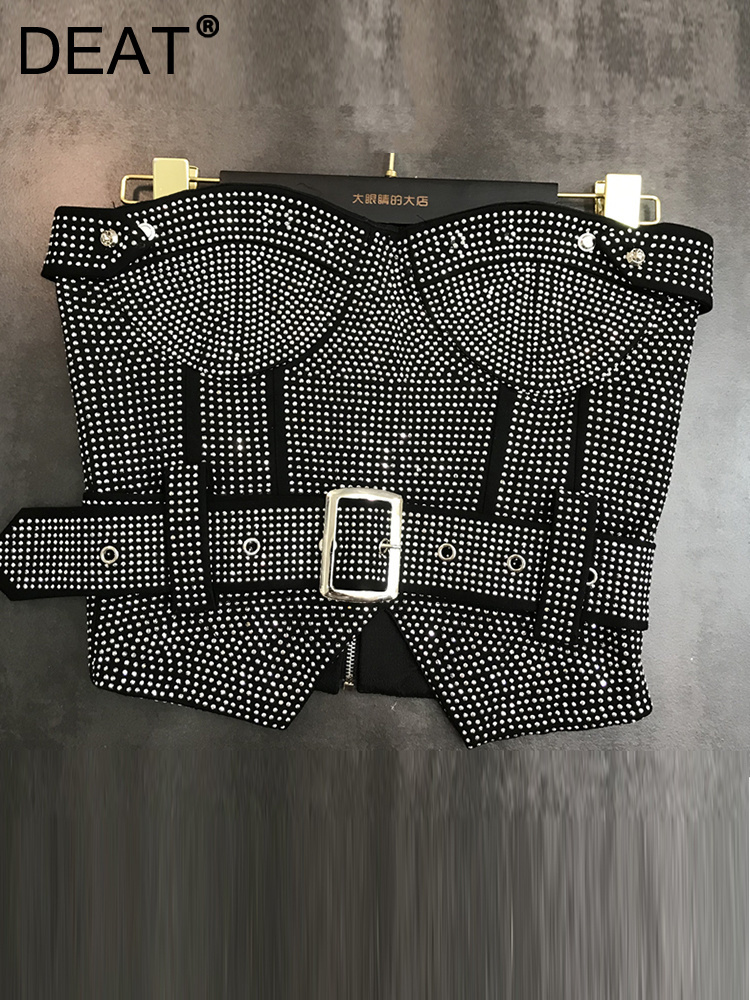 Women's Tanks Camis DEAT Women Belt Back Zipper Vacation Camis Sexy Fashion Temperament Spring Summer 11D7149 230316, Black
Women's Tanks Camis DEAT Women Belt Back Zipper Vacation Camis Sexy Fashion Temperament Spring Summer 11D7149 230316, Black