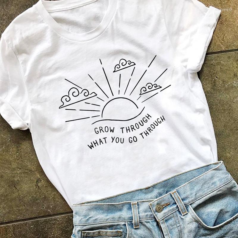 Women's T Shirts Grow Through What You Go T-shirts Women Crewneck Graphic Inspirational Tshirt Fashion Aesthetic Tumblr Summer Tees Tops, Yellow-black text
Women's T Shirts Grow Through What You Go T-shirts Women Crewneck Graphic Inspirational Tshirt Fashion Aesthetic Tumblr Summer Tees Tops, Yellow-black text
