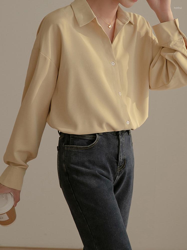 Women's Blouses Chic Elegant Shirt Women 2023 Spring Summer Korean Fashion Loose Youth Ladies Simple Office Long Sleeve Shirts And, Beige
Women's Blouses Chic Elegant Shirt Women 2023 Spring Summer Korean Fashion Loose Youth Ladies Simple Office Long Sleeve Shirts And, Beige
