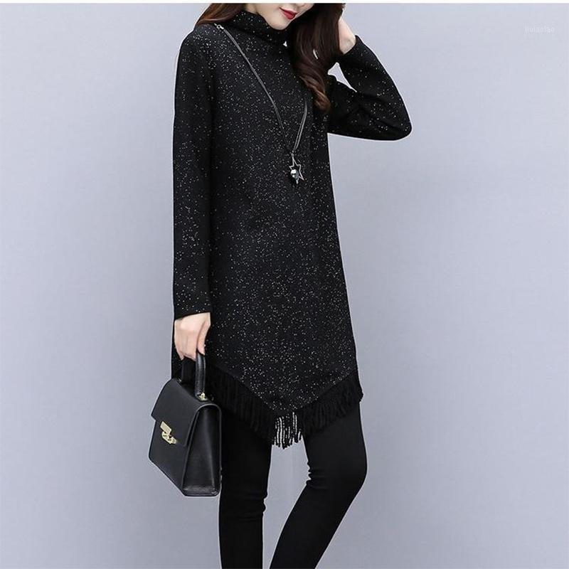 Casual Dresses Women's Spring Autumn Dress Loose Turtleneck Sequined Long Sleeve Tassel Elegant 3251, Black
Casual Dresses Women's Spring Autumn Dress Loose Turtleneck Sequined Long Sleeve Tassel Elegant 3251, Black