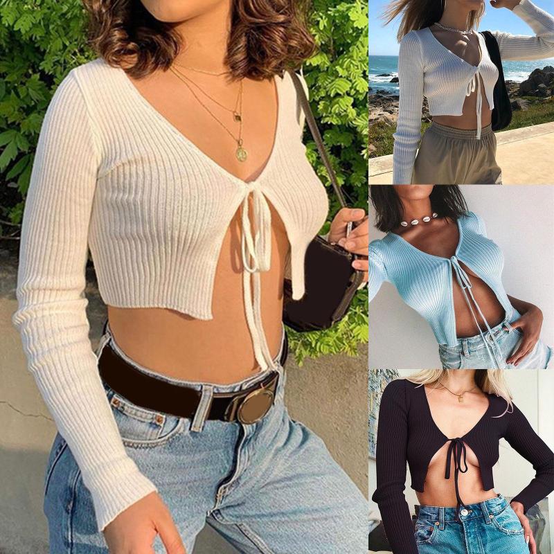 Women's Blouses Women Y2k Long Sleeve Crop Top Elegant Ladies Basic Lace Up Blouse Femme Tank Party Bodycon Bandage Stretch Vest Tee Blusa, White
Women's Blouses Women Y2k Long Sleeve Crop Top Elegant Ladies Basic Lace Up Blouse Femme Tank Party Bodycon Bandage Stretch Vest Tee Blusa, White