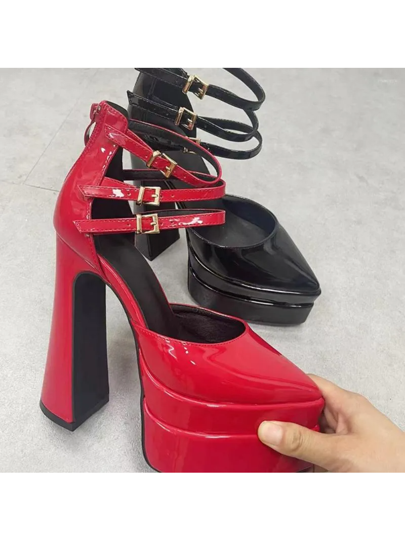 Sandals 2023 Brand Women Top Quality Sexy Thick High Heels Platform Gold Silver Dress Party Wedding Lady Shoes, Red
Sandals 2023 Brand Women Top Quality Sexy Thick High Heels Platform Gold Silver Dress Party Wedding Lady Shoes, Red