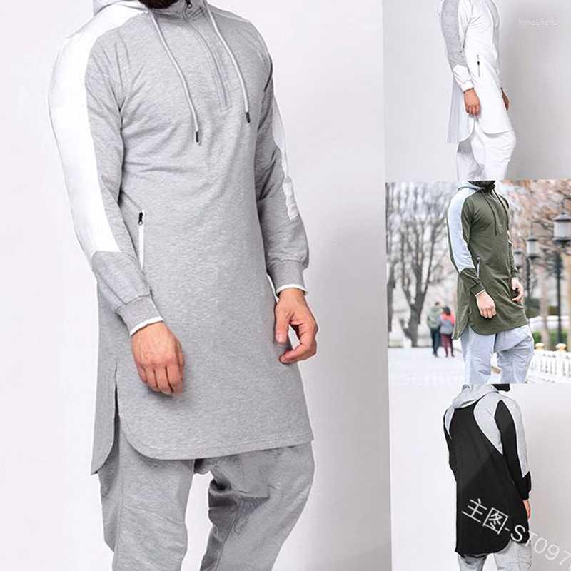 Ethnic Clothing Winter Men Jubba Thobe Muslim Arabic Islamic Abaya Dubai Kaftan Long Sleeve Hooded Stitching Saudi Arabia Sweater
Ethnic Clothing Winter Men Jubba Thobe Muslim Arabic Islamic Abaya Dubai Kaftan Long Sleeve Hooded Stitching Saudi Arabia Sweater