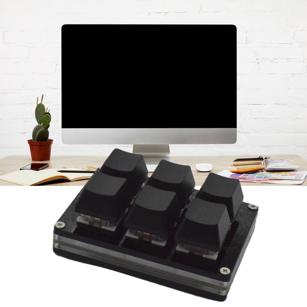 2/3/4/6 Keys Black Mini Keypad Red/Silver Switch OSU Programmable Gaming Mechanical Keyboard USB Custom Keyboard Keycaps For PC