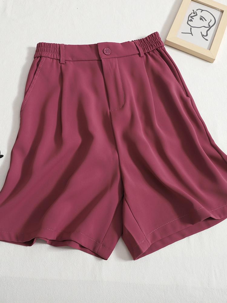Women's Shorts FTLZZ Summer Suit Women Fashion Elastic High Waist Straight Lady Slim Casual Solid Color Wide Leg, Red
Women's Shorts FTLZZ Summer Suit Women Fashion Elastic High Waist Straight Lady Slim Casual Solid Color Wide Leg, Red