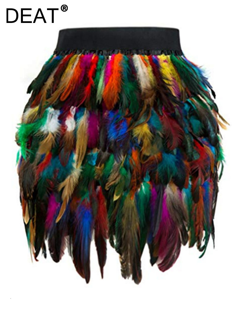 Skirts DEAT Fashion Luxury Feather Patchwork Irregular Skirt Women Temperament Slim High Waist Skirts Female Autumn 11P01026 230314, Black
Skirts DEAT Fashion Luxury Feather Patchwork Irregular Skirt Women Temperament Slim High Waist Skirts Female Autumn 11P01026 230314, Black