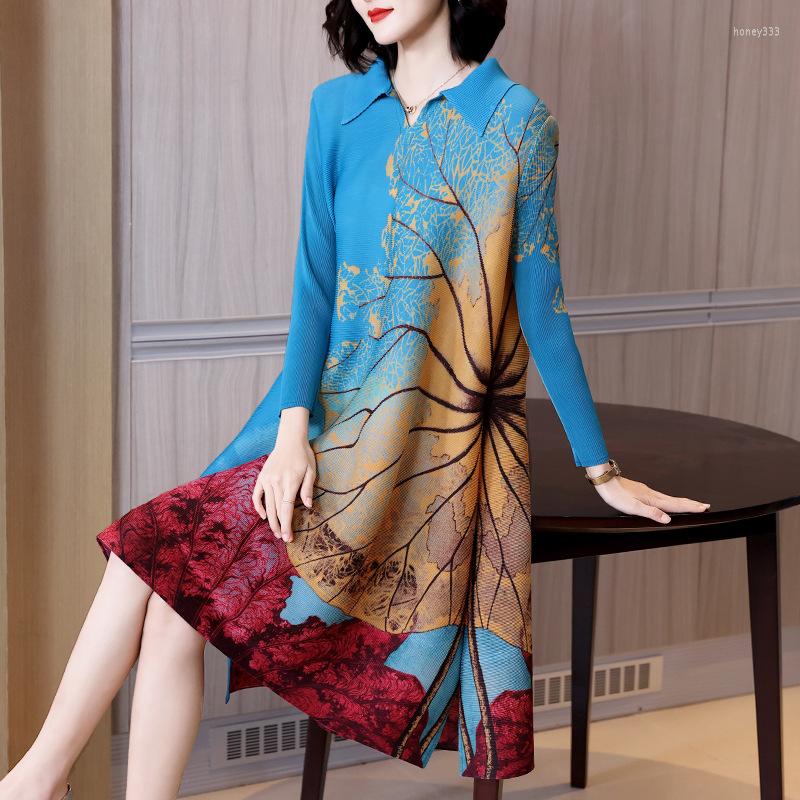 Casual Dresses Spring Dress 2023 Fashion Printed Pleated Mother Loose Slimming Plus-size Women's, Purple
Casual Dresses Spring Dress 2023 Fashion Printed Pleated Mother Loose Slimming Plus-size Women's, Purple