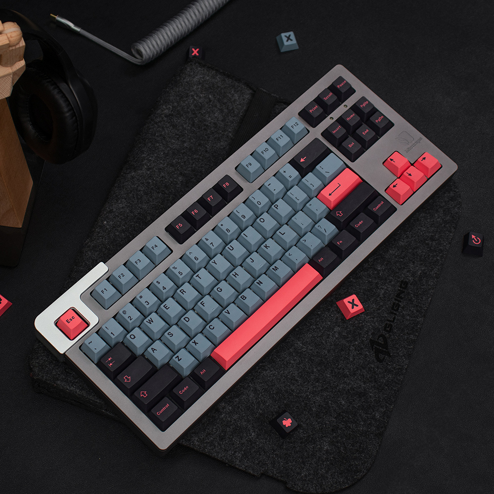 GMK 8008 Large Set Cherry Profile PBT Keycap DYE-SUB English Custom Personality Keycaps For Mechanical Keyboard 61/64/68/75