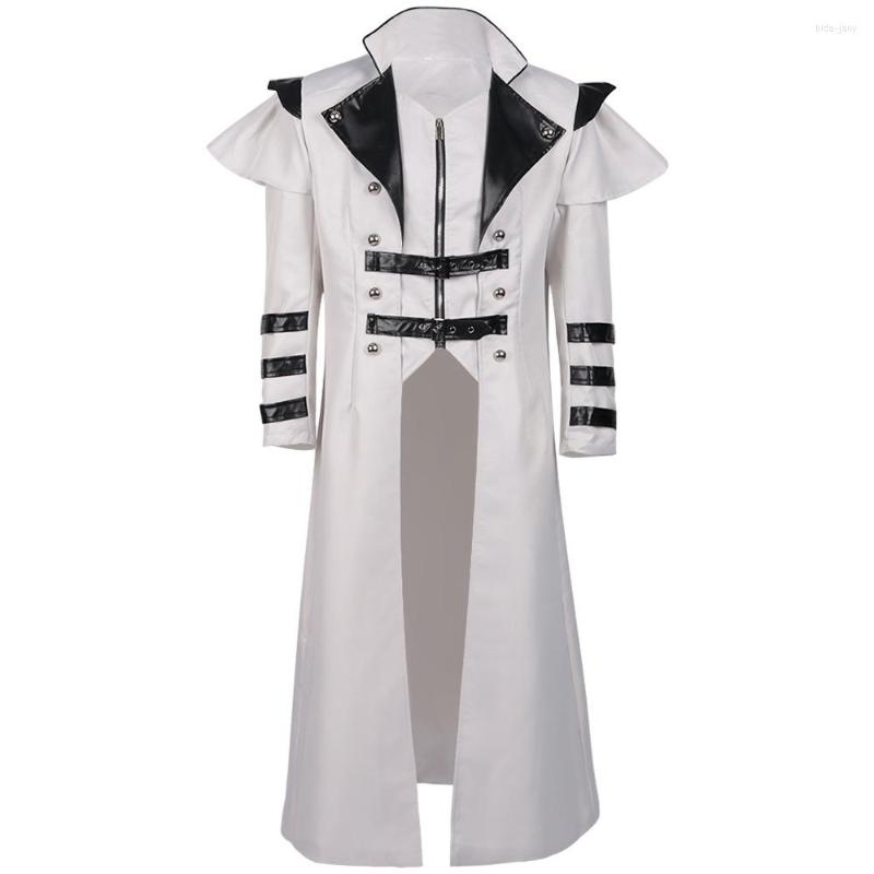 Men' Suits Mens White Medieval Steampunk Tailcoat Men Renaissance Pirate Vampire Jacket Gothic Victorian Frock Coat Party Halloween Costume, Black 
Men' Suits Mens White Medieval Steampunk Tailcoat Men Renaissance Pirate Vampire Jacket Gothic Victorian Frock Coat Party Halloween Costume, Black