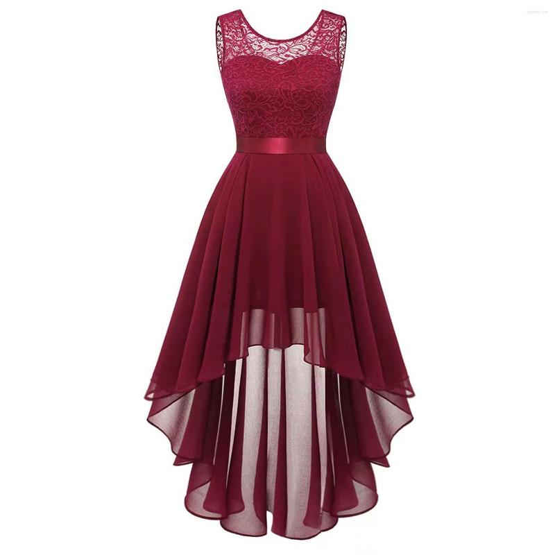 Casual Dresses Women's Vintage O Neck Lace Patchwork Chiffon Swing High-Low Bridesmaid Dress Evening Party Pleated, Black
Casual Dresses Women's Vintage O Neck Lace Patchwork Chiffon Swing High-Low Bridesmaid Dress Evening Party Pleated, Black