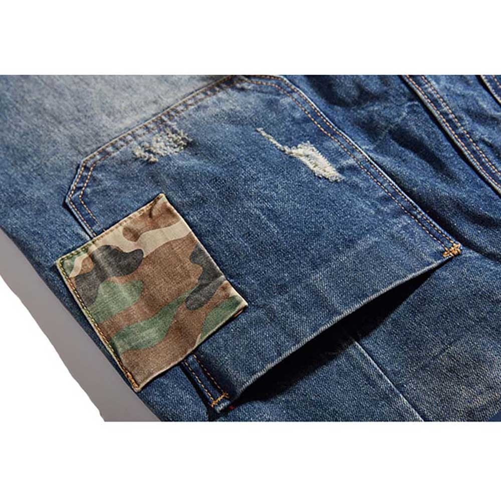 Men's Jeans Men Harem Jeans Loose Baggy Casual Joggers Plus Size Hip Hop Denim Pants Camouflage Patchwork Streetwear Trousers Man Clothing 230316