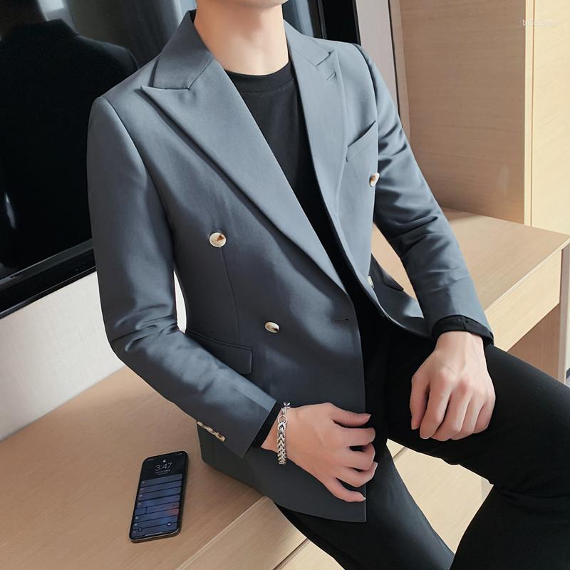 Men's Suits British Style Men Blazers Double Breasted Business Casual Slim Suit Jacket Wedding Groom Social Banquet Dress Coat Costume Homme, Black
Men's Suits British Style Men Blazers Double Breasted Business Casual Slim Suit Jacket Wedding Groom Social Banquet Dress Coat Costume Homme, Black