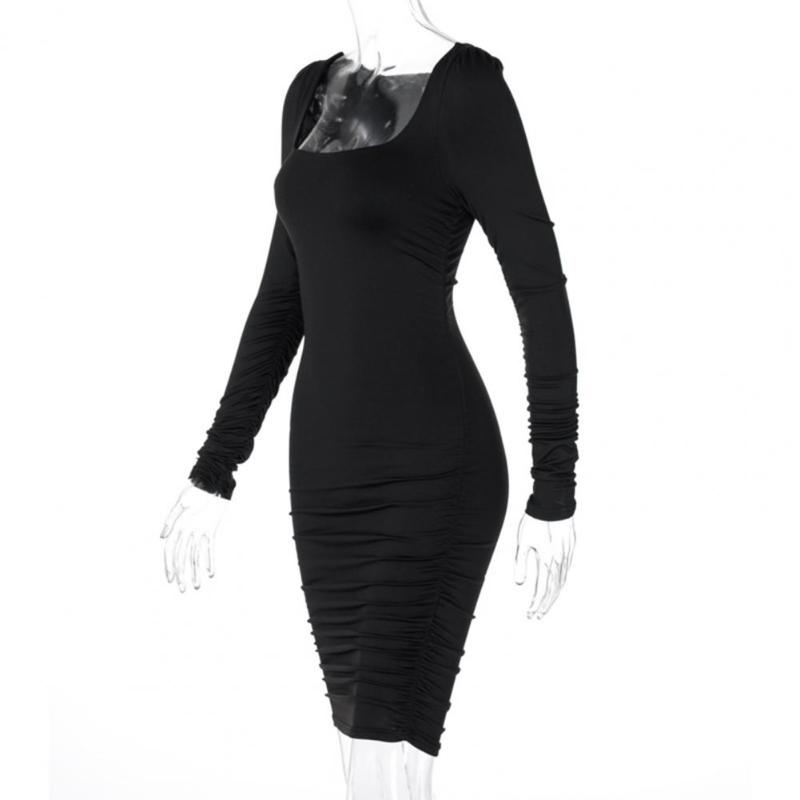 Casual Dresses Mini Dress Trendy Versatile Women Sexy Pure Color Stretchy Bodycon Female ClothingCasual, Black
Casual Dresses Mini Dress Trendy Versatile Women Sexy Pure Color Stretchy Bodycon Female ClothingCasual, Black