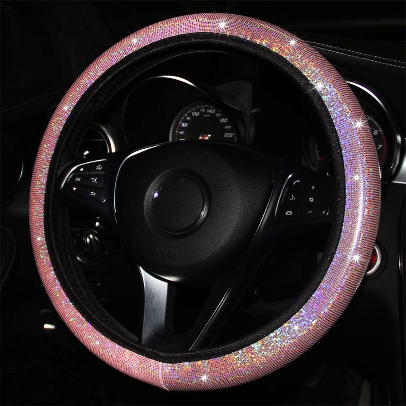 Steering Wheel Covers Vinidname Universal 37-39cm Car Cover For Women Girls Auto Interior Woman Bling Cute Pink Decoration AccessoriesSteeri
Steering Wheel Covers Vinidname Universal 37-39cm Car Cover For Women Girls Auto Interior Woman Bling Cute Pink Decoration AccessoriesSteeri