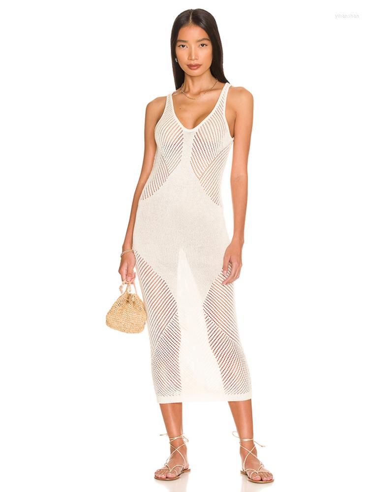 Women's Swimwear Knitted Bikini Cover Ups For Women Transparent Sleeveless Beach Dresses Sexy Crochet Swimsuit Bathing Suits, White beach dress
Women's Swimwear Knitted Bikini Cover Ups For Women Transparent Sleeveless Beach Dresses Sexy Crochet Swimsuit Bathing Suits, White beach dress