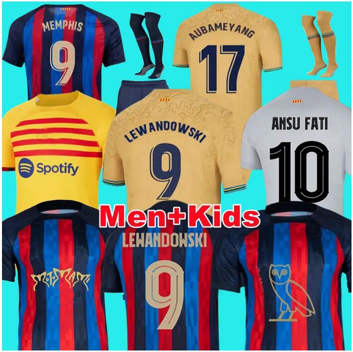 22 23 Camisetas de football soccer jerseys PEDRI LEWANDOWSKI GAVI 2022 2023 FC ANSU FATI FERRAN RAPHINHA barcelona DEST football shirt men barca kit kids equipments, 23/24
22 23 Camisetas de football soccer jerseys PEDRI LEWANDOWSKI GAVI 2022 2023 FC ANSU FATI FERRAN RAPHINHA barcelona DEST football shirt men barca kit kids equipments, 23/24
