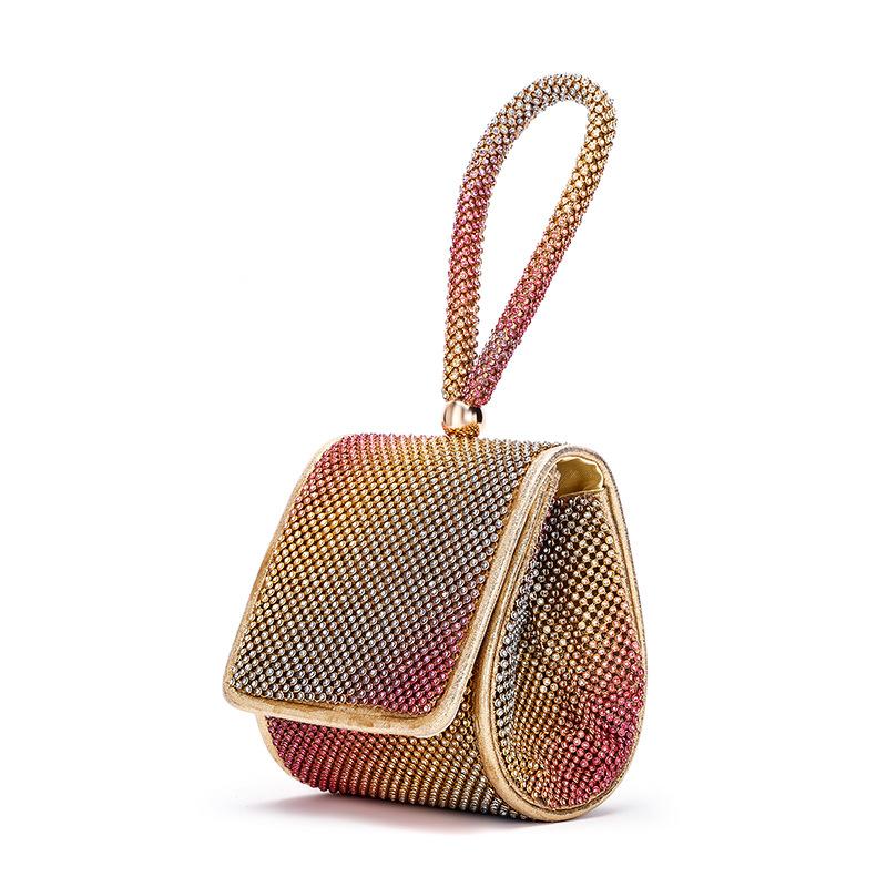 Evening Bags Multicolor Full Rhinestone Mini Flap Cover Hobos European Designer Cute Makeup Cosmetic Wristlets Top-handle Handbag Party Purs, Red-brown
Evening Bags Multicolor Full Rhinestone Mini Flap Cover Hobos European Designer Cute Makeup Cosmetic Wristlets Top-handle Handbag Party Purs, Red-brown