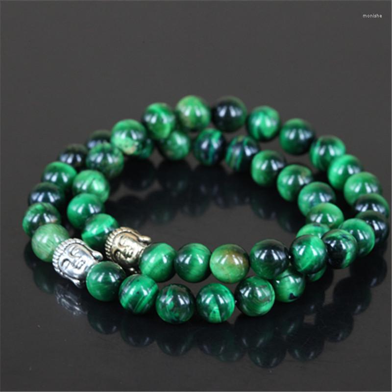 Strand 2pcs High Quality Natural Green Tiger Eye Stone Round Beads Charm Women Bracelet Buddha Head Men Stretch
Strand 2pcs High Quality Natural Green Tiger Eye Stone Round Beads Charm Women Bracelet Buddha Head Men Stretch