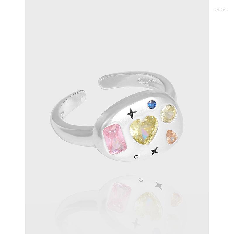 Cluster Rings In Korean Zircon For Woman Sterling Silver 925 Women Adjustable Ring Personalized Y2k Luxury Designer Jewelry
Cluster Rings In Korean Zircon For Woman Sterling Silver 925 Women Adjustable Ring Personalized Y2k Luxury Designer Jewelry