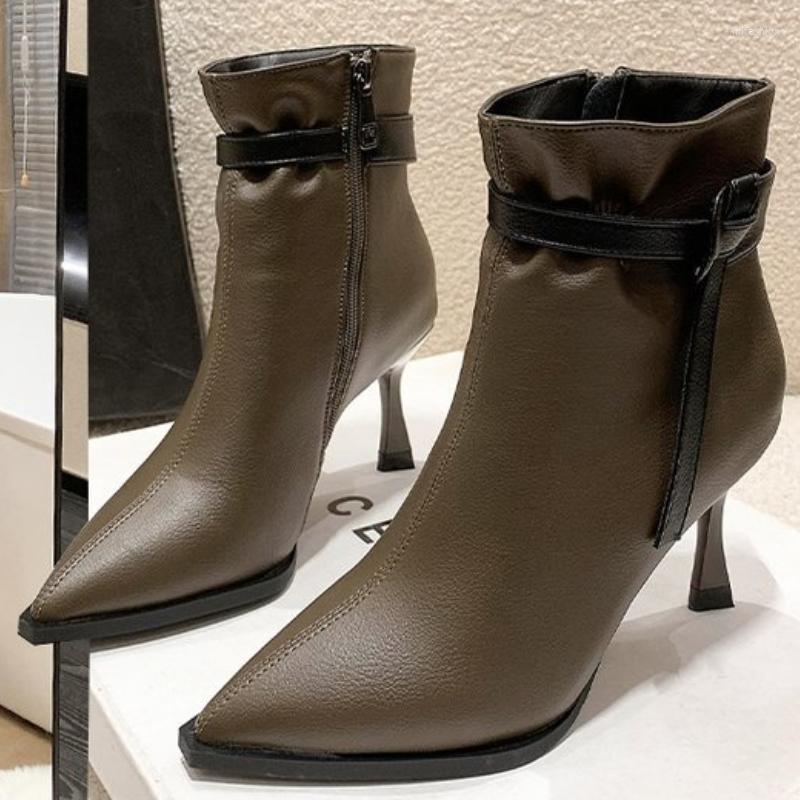 Sandals 2023 Fashion Versatile Pointed Toe Stiletto Bare Boots High Heels Temperament Small Short, Black
Sandals 2023 Fashion Versatile Pointed Toe Stiletto Bare Boots High Heels Temperament Small Short, Black