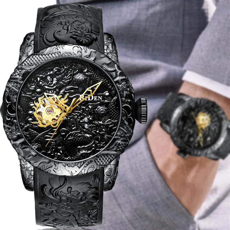 Luxury Black 3d Engraved Dragon Automatic Mechanical Men Watches Waterproof Sports For Men Self-winding Wrist Watch Male Clock Y1905170306C
Luxury Black 3d Engraved Dragon Automatic Mechanical Men Watches Waterproof Sports For Men Self-winding Wrist Watch Male Clock Y1905170306C